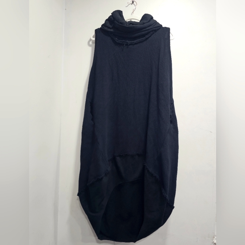 Link By Ogi Antunac & Zoran Mrvos Lagenlook Black Mixed Media Dress